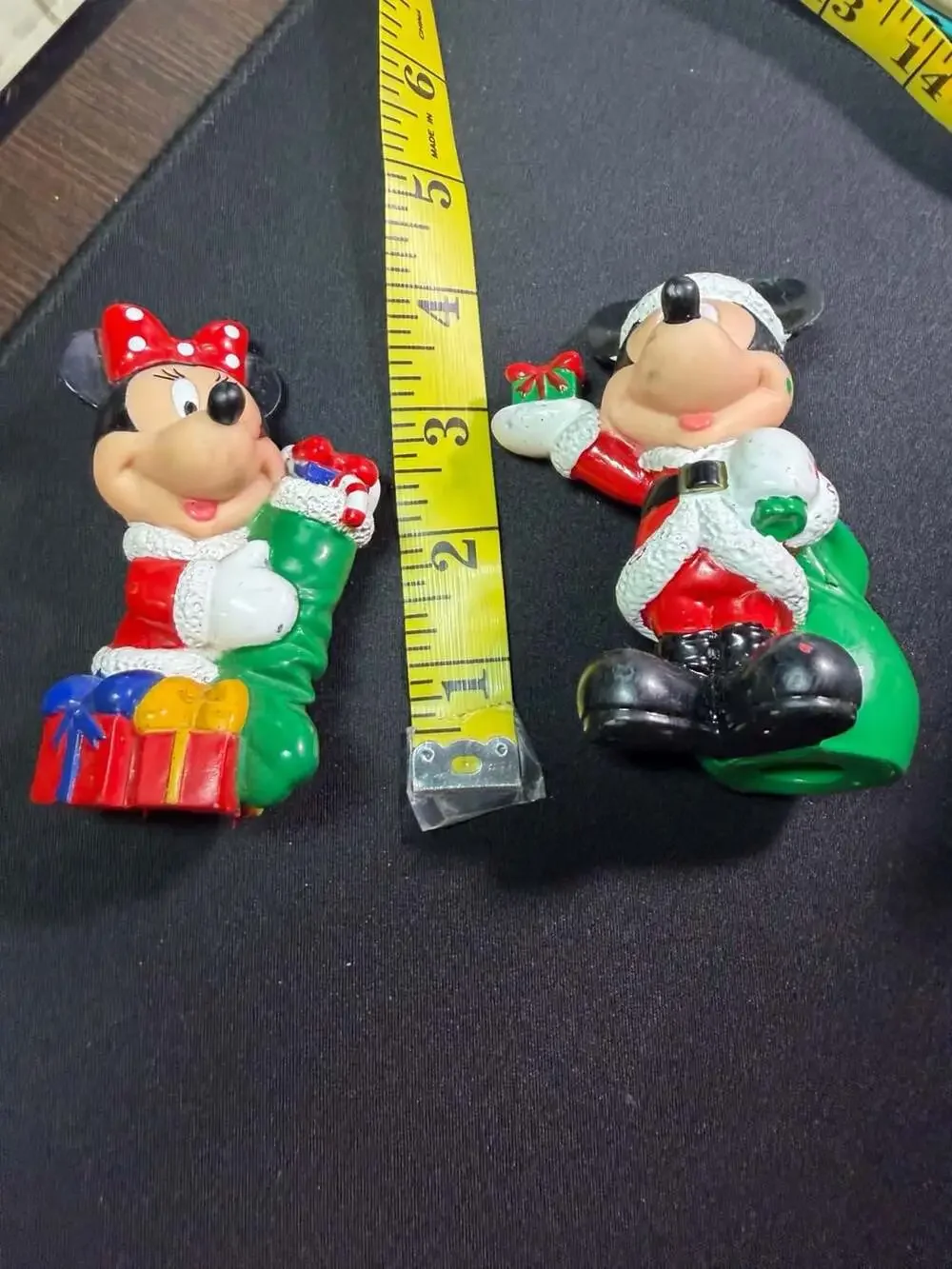 Vintage 1998 Disney Mickey and Minnie Mouse Rubber Christmas Light Covers